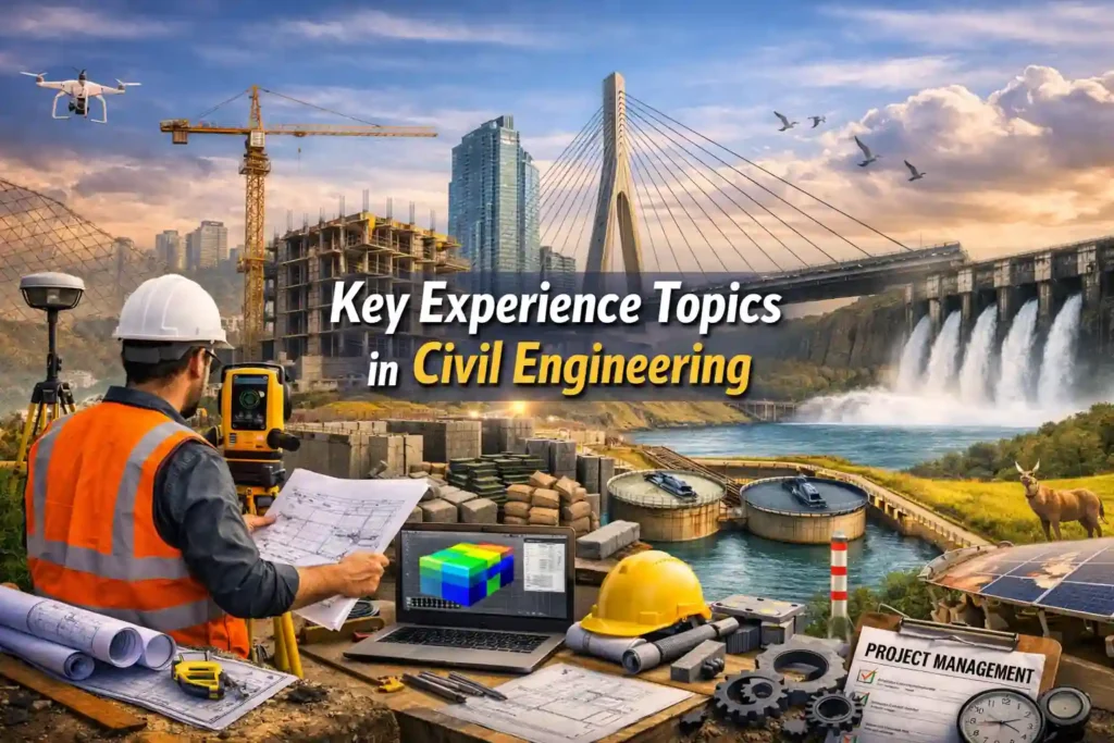 Key Experience Topics in Civil Engineering